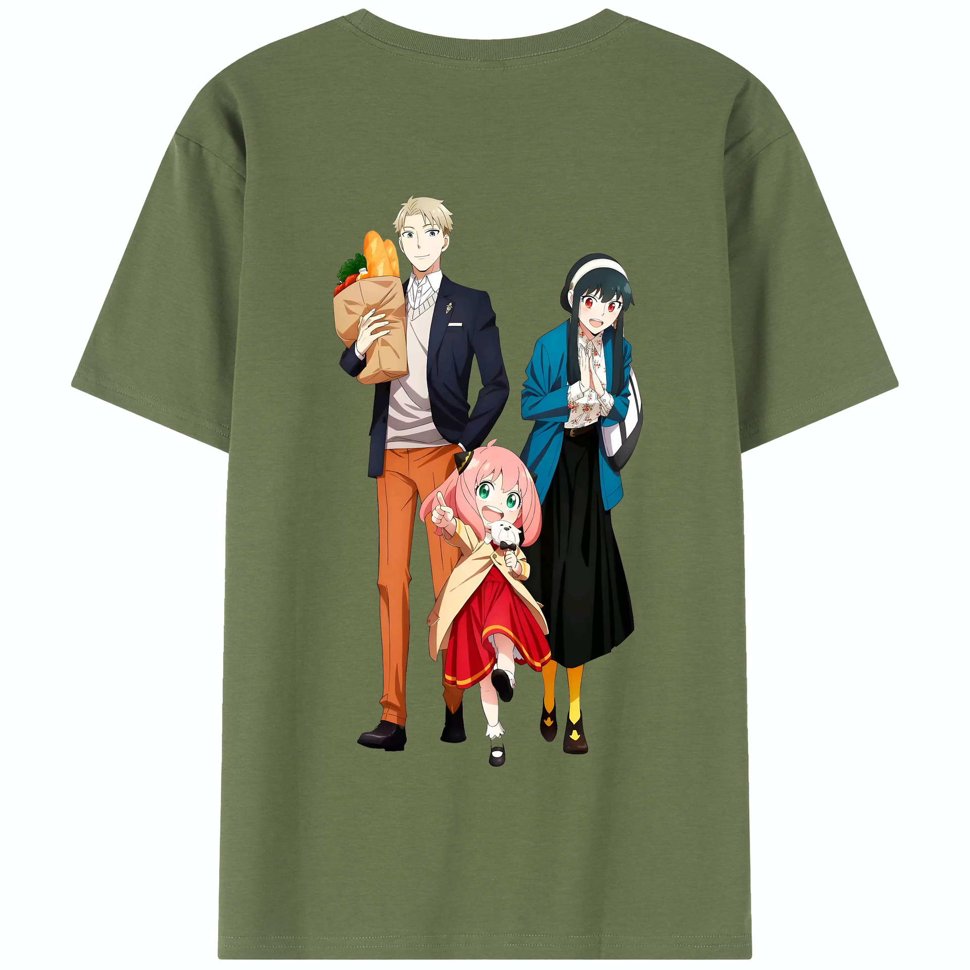 （画像用） SPY×FAMILY间谍家家酒 綿100％半袖Tシャツ（背面プリント）